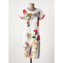 OLIVIER PHILIPS - Robe mi-longue blanc en polyester - Femme - Taille 38 - Modz