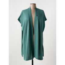 LE PETIT BAIGNEUR - Gilet manches courtes vert en acrylique - Femme - Taille TU - Modz