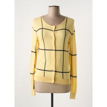 J & W - Gilet manches longues jaune en viscose - Femme - Taille 36 - Modz