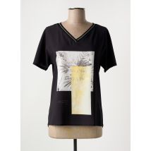 COMMA - T-shirt noir en polyester - Femme - Taille 36 - Modz