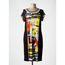 TELMAIL - Robe mi-longue noir en viscose - Femme - Taille 52 - Modz