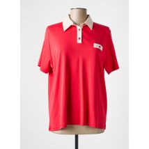I.ODENA - Polo rouge en coton - Femme - Taille 46 - Modz
