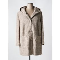 BARBARA LEBEK - Manteau long beige en acrylique - Femme - Taille 50 - Modz