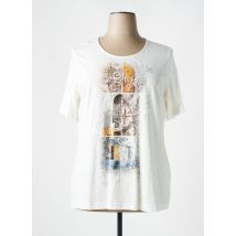 GERRY WEBER - T-shirt blanc en coton - Femme - Taille 48 - Modz