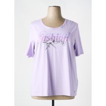 GERRY WEBER - T-shirt violet en coton - Femme - Taille 48 - Modz