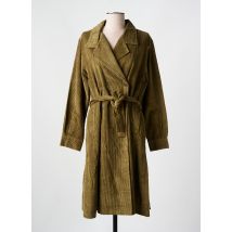 ORIENTIQUE NATURALLY - Trench vert en coton - Femme - Taille 38 - Modz
