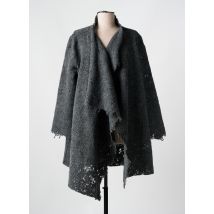 KEDZIOREK - Gilet manches longues gris en coton - Femme - Taille 40 - Modz