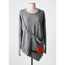 BIZE - Pull gris en acrylique - Femme - Taille 36 - Modz