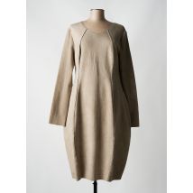 KEDZIOREK - Robe mi-longue beige en coton - Femme - Taille 44 - Modz
