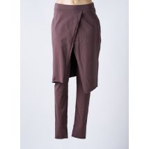 KEDZIOREK - Pantalon slim marron en coton - Femme - Taille 36 - Modz