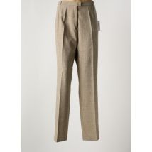 ANNE KELLY - Pantalon droit marron en polyester - Femme - Taille 50 - Modz