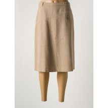 ANNE KELLY - Jupe mi-longue beige en coton - Femme - Taille 38 - Modz