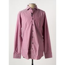 SEIDEN STICKER - Chemise manches longues violet en coton - Homme - Taille M - Modz