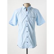 CALAMAR - Chemise manches courtes bleu en coton - Homme - Taille M - Modz