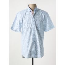 DARIO BELTRAN - Chemise manches courtes bleu en coton - Homme - Taille L - Modz