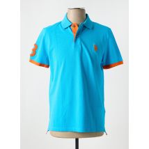 U.S. POLO ASSN - Polo bleu en coton - Homme - Taille M - Modz