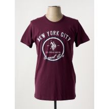 U.S. POLO ASSN - T-shirt violet en coton - Homme - Taille M - Modz