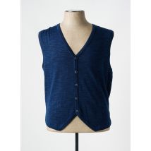 DANIEL HECHTER - Gilet sans manche bleu en coton - Homme - Taille XXL - Modz