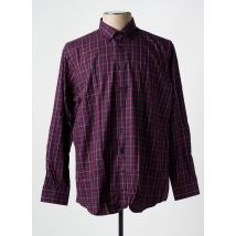 SEIDEN STICKER - Chemise manches longues rouge en coton - Homme - Taille XXL - Modz