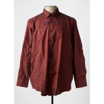 CASAMODA - Chemise manches longues marron en coton - Homme - Taille XXL - Modz