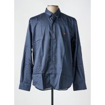 DARIO BELTRAN - Chemise manches longues bleu en coton - Homme - Taille XL - Modz