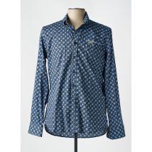 NEW ZEALAND AUCKLAND - Chemise manches longues bleu en coton - Homme - Taille L - Modz