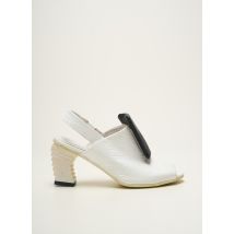 PAPUCEI - Sandales/Nu pieds blanc en cuir - Femme - Taille 35 - Modz