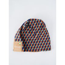 TRANQUILLO - Bonnet bleu en coton - Femme - Taille TU - Modz