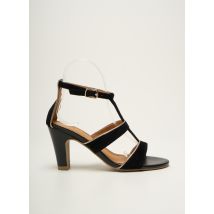 FUGITIVE BY FRANCESCO ROSSI - Sandales/Nu pieds noir en cuir - Femme - Taille 39 - Modz