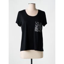 SUN VALLEY - T-shirt noir en modal - Femme - Taille 34 - Modz
