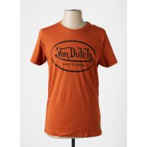 VON DUTCH - T-shirt orange en coton - Homme - Taille S - Modz