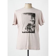 SUN VALLEY - T-shirt beige en coton - Homme - Taille L - Modz