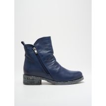 HOOPAH - Bottines/Boots bleu en cuir - Femme - Taille 36 - Modz