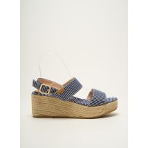 TONI PONS - Espadrilles bleu en cuir enduit - Femme - Taille 38 - Modz