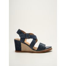 FUGITIVE BY FRANCESCO ROSSI - Sandales/Nu pieds bleu en cuir - Femme - Taille 37 - Modz