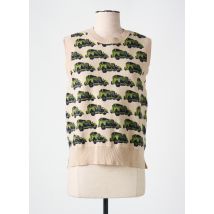 NICE THINGS - Pull beige en coton - Femme - Taille 38 - Modz