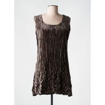 FILENDZA - Tunique sans manche marron en polyester - Femme - Taille 36 - Modz