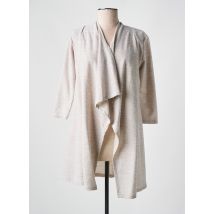 POURQUOI PAS NOUS - Gilet manches longues beige en polyester - Femme - Taille 40 - Modz