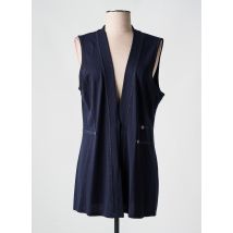 KAYANE - Gilet sans manche bleu en viscose - Femme - Taille 42 - Modz