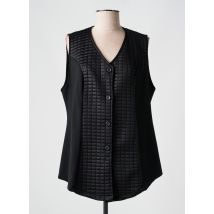 DEOMINO - Gilet sans manche noir en polyester - Femme - Taille 44 - Modz