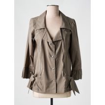 TELMAIL - Veste casual vert en coton - Femme - Taille 40 - Modz