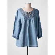 JENSEN - Blouse bleu en coton - Femme - Taille 42 - Modz
