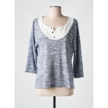 HALOGENE - Pull bleu en viscose - Femme - Taille 42 - Modz