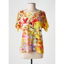 ABRIL - T-shirt jaune en polyester - Femme - Taille 38 - Modz