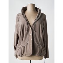 CLAUDE DE SAIVRE - Veste casual gris en polyamide - Femme - Taille 54 - Modz