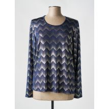 UN TEMPS POUR ELLE - Top bleu en nylon - Femme - Taille 46 - Modz