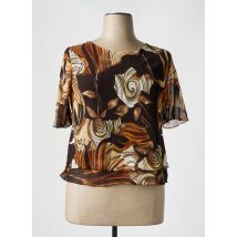 LYSA KARA - Top marron en polyester - Femme - Taille 46 - Modz