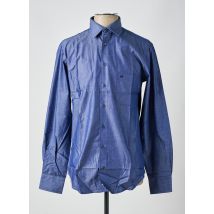 CHATEL - Chemise manches longues bleu en coton - Homme - Taille S - Modz