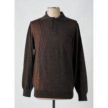 BERAC - Pull marron en merinos - Homme - Taille S - Modz