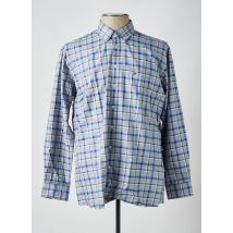 CHATEL - Chemise manches longues bleu en coton - Homme - Taille XXL - Modz